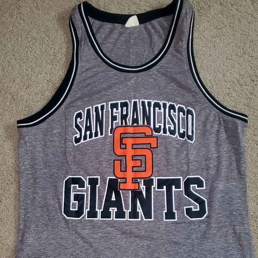 SAN FRANCISCO GIANTS MLB (Men's Large Tank-Top) Cooperstown Collection